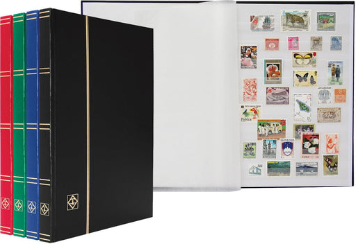 Klassiskt frimärksalbum Leuchtturm BASIC 32 vita sidor
