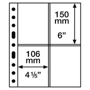 Leuchtturm GRANDE insticksblad för professionell frimärks- och vykortsförvaring