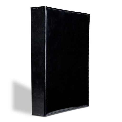 Öppet Leuchtturm vykortsalbum som visar fickor för 400 vykort i svart design