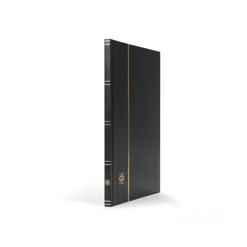 Frimärksalbum BASIC i svart med 16 vita sidor