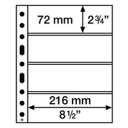 Leuchtturm GRANDE insticksblad för professionell frimärks- och vykortsförvaring