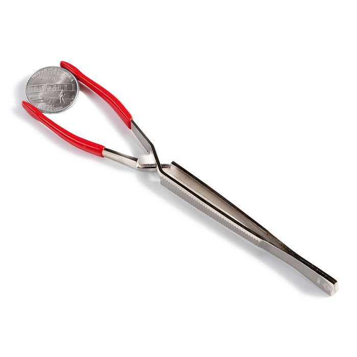 Myntpincett Pi9, 16cm, plastbelagd