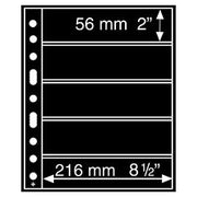 Leuchtturm GRANDE insticksblad i A4-format för frimärksförvaring